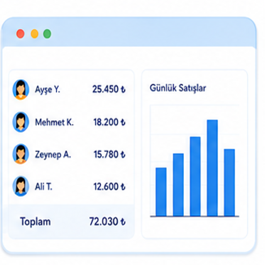 Toplam ve Personel Bazlı Satış Takibi